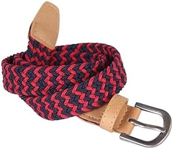 Peppercorn Kids Boys Braided Stretchy Cord Belt - Navy/Red - Age (4-7Yr)