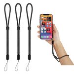 BowieMall Multipurpose Hand Wrist Strap Lanyard 3 Pcs Adjustable Nylon Wristlet Straps Keychain String for Cell Phone Case Holder Compatible with Cellphone, Keys, Cameras & ID, USB Flash Drives