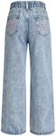 Girls Jeans Size 7-14 Years Wide Le
