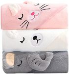 Hooded Baby Towel - 3 Pack Soft and