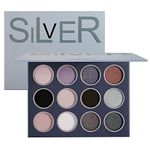 Natural Neutral Smokey Matte Shimmer Eyeshadow Makeup Palette, Afflano Pigment Blending Earth Pallet Eye Shadow 12 Colors, from Beige Apricot to Soot Brown Black Tone, for Enigmatic Eye Makeup