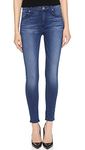 7 For All Mankind Women's Gwenevere Ankle Skinny Mid Rise Jean - Blue - 30 28
