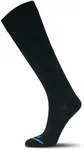 FITS Film Ski Merino Wool Sock For Men and Women, Over-the-Calf, Breathable, Odor Resistant, Lightweight, Ski & Snowboard Sock, Whole Foot Comfort, Black, Medium