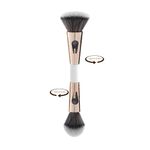 SKINPLUS 4 in 1 Travel Brush with Foundation Brush, Powder Brush, Eyeshadow Blending Brush & Flat Brush | Soft Bristles Makeup Brushes Set for Women