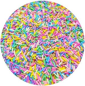 Mulutoo 100g Resin Fake Sprinkles Fake Candy Sprinkles Clay Sprinkles Polymer Sprinkles Polymer Clay Slices for Nail Art DIY Phone Case Crafts (Mixed color-A-15)