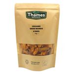 Organic Mango Strips (Dried) - No Additives, No Preservatives, Unsweetened, Sun Dried, Untreated, Raw, Vegan, GMO-Free - Delicious Snack - Thames Organic 1kg