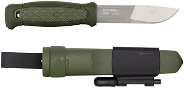 Morakniv Kansbol Stainless Steel Knife with Survival Kit, Green