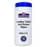 Mohawk Finishing Products Leather Clean and Renew Wipes, Leather Cleaner, M850-1019, 40 Sheets