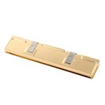 sourcing map 1 Pack Aluminum Memory Heatsink DDR DDR2 Cooler Heat Spreader Gold Tone