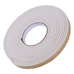 Immech - Gasket White Foam Single Sided Adhesive Tape, Insulation Foam Strip, 25mm (width) x 3mm (form thickness) x 10-meter length