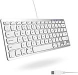 Macally Small Wired Keyboard for Ma