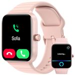 Smart Watch for Men Women Answer/Make Call, 1.8" HD Alexa Built-in Smartwatch with Heart Rate/SpO2/Sleep Monitor, 100+Sports, IP68 Step Counter Fitness Tracker for iPhone/Samsung/Android (Pink)