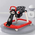 Baybee Lilo Baby Walker for Kids, Baby Activity Walker with LED Light, Music, Rotating Gears & Easy Grip Push Handle | Kids Walker for Baby Toddlers| Baby Walker for 0 to 2 Years Boy Girl (Red II)