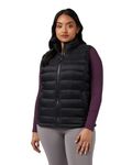 32º DEGREES 32 Degrees Women's Lightweight Recycled Poly-Fill Packable Vest | Zippered Pockets | Layering | Water Repellent, Black, Large