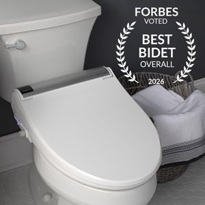 BioBidet Bliss BB2000 Elongated Smart Bidet Toilet Seat – White, Wireless Remote, Warm Water, Nightlight