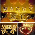 Lyklasse Marry Me Sign -Light Up Letters,Neon Number Sign Wall Decorative Warm White Letter Lights Night Lamp for House Bar Pub Hotel Kids Room, Living Room, Birthday Wedding Party Decor (Marry Me)