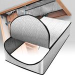 Attic Stairs Insulation Cover 25"x54"x11", Attic Door Insulation Cover, R-Value 15.5 Attic Hatch Insulation, Class A Fireproof Attic Tent Ladder Insulation Cover Kit