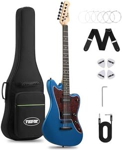Tostar Electric Guitar: P90 Pickups, TOM Bridge & Smoked Matte Finish, 3-Way Switch, 39" Solid Body Electric Guitar for Intermediate Players, Guitarra Eléctrica Kit, Musical Birthday Gifts, Blue