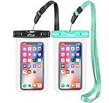 AiRunTech Waterproof Case, 2Pack IPX8 Waterproof Phone Pouch, Dustproof Dry Bag for iPhone Xs/XS Max/XR/X/8/8 Plus/7/7 Plus/6/6s, Samsung Galaxy S9/S8/S7 Google Pixel and All Devices Up to 8.5 Inches