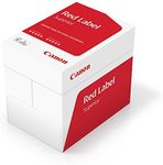 Canon Red Label - Premium A4 Printer Paper 80gsm, 1 Box of 5 Reams (2500 Sheets Total) for Home and Business use