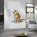 Rawpockets 'Calvin and Hobbes Quote About Friendship' Wall Sticker (PVC Vinyl, 1 cm x 75 cm x 100 cm)