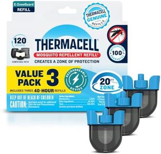 Thermacell Mosquito Rechargeable Repeller Refills; Compatible with Thermacell E-Series & Radius Only; 20 Foot Mosquito Protection Zone; Bug Spray Alternative; Scent Free; No Candle or Flame