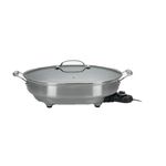 CUISINART CSK-150 1500-Watt Nonstick Oval Electric Skillet, Brushed Stainless