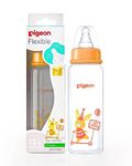 Pigeon Natural Flo Baby Milk Bottle New Born/Infants/Toddler Upto 2 Years Peristaltic Nuring Bottle RPP240ML L-Bunny