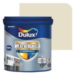 Dulux Weathershield Powerflexx Exterior Emulsion Paint (4L, FARM HOUSE BEIGE) | PU-Modified Acrylic Formula | Crack Resistant & Weatherproof | Algae & Fungus Guard | High Gloss Finish