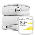 Adam Home Double Duvet 13.5 Tog All Season Comforter, Lightweight Skin Friendly Quilt, Down Alternative Ultra-Soft Plush Breathable Double Bed Duvet