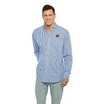 Vantage Apparel Men's Collegiate Easy-Care Long Sleeve Gingham Check Button Down Shirt