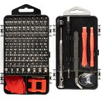 AGARO 115 pcs Precision Screwdriver Set, for Smartphone, Mobile, Laptop, Tablet, Game Console and Household Repair (Black)