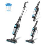 Corded Stick Vacuum Cleaner, 20000pa Powerful Suction Stick Vacuum with 16Ft Cord, 2 in 1 Lightweight Vacuum Cleaner for Hard Floor Pet Hair - Blue