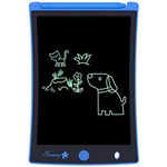 LCD Writing Tablet, Electronic Writing &Drawing Board Doodle Board, Magic Doodle Mat Sketch Pad Reusable Doodle Tablet Gift for Kids and Adults at Home,School and Office (Blue)