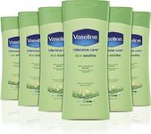 Vaseline Intensive Care Aloe Soothe heals and refreshes skin Body Lotion for dry skin 6 x 200 ml