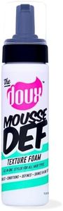 The Doux Multi-Use Mousse for Curly Hair – The Doux Mousse Def Texture Foam for Styling, Curl Definition, Volume & Shine – Curl Cream Alternative for Textured Hair & Natural Hair Styles