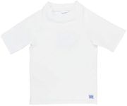 RUGGEDBUTTS® Baby/Toddler Boys White Short Sleeve Rash Guard - 18-24m