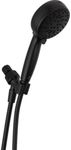Delta Faucet ProClean Matte Black Shower Head with Handheld, Showerhead with High Pressure Spray, Handheld Shower Head, 6 Spray Settings, Matte Black 75740BL