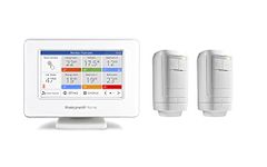 Honeywell Home THR99C3110 evohome Smart WiFi Thermostatwith Wireless Boiler Control Relay Box + 2 Wireless Radiator Controllers THR091