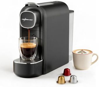 PURHUGO CHEF Mini Espresso Capsule Machine-One Cup Coffee Machine Single Serve Coffee Maker,Perfect for Small Space,20.29oz Removable Tank,Black