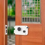 Godrej Rim Lock l 1CK Latchbolt l for Outside Opening Main & Safety Door I Left/Right-Handed Doors l 3 Keys l 5-Year Warranty l Beige Brown