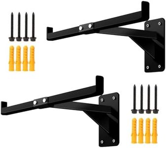 OMMUU 2PCS 16.1 inch Chainsaw Holder Wall Mount Chainsaw Chain Storage Hanger Backpack Leaf Blower Rack Weed Eater String Trimmer Hook Accessories and Tool for Garage Wall