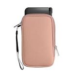 kwmobile Carrying Case Compatible with Nintendo 3DS XL - Neoprene Console Pouch with Zipper - Dusty Pink