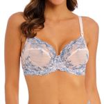 Wacoal Embrace Lace Underwire Bra Pastel Parchment/Blue Multi Blue 34D