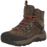 KEEN Men's Revel 4 Mid Height Polar Insulated Waterproof Snow Boots, Dark Olive/Marmalade, 14