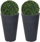 URBNLIVING 2x Round Charcoal Grey P