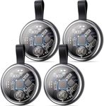 2025 New Air Tracker Tags-4 Pack Compatible with Apple Find My (iOS Only), Bluetooth Tracker Smart Tag Waterproof Key Finder Item Locator for Keys, Wallet, Luggage, Pet, Stocking Stuffers Gifts Adults