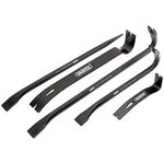 Draper 180mm to 450 mm 5 Piece Wrecking Bar Set | Crowbar Hand Tool |Heavy-Duty Pallet Buster | High Grade Steel Pry Bar | Aligning Bar | 26123