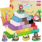 Polymer Clay - 27 Colours Shimmer Modelling Clay for Kids, Non-Toxic, Non-Stick Oven Bake Clay, Easy to Mold, Sculpting and Bake DIY Starter Kits, Gift for Children and Artists.