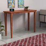 WOODESIGN Sheesham Wood Console Table for Living Room | Solid Wood Foyer Tables for Entryway | Wooden Side Entrance Table for Home & Office | Rosewood, Natural Finish